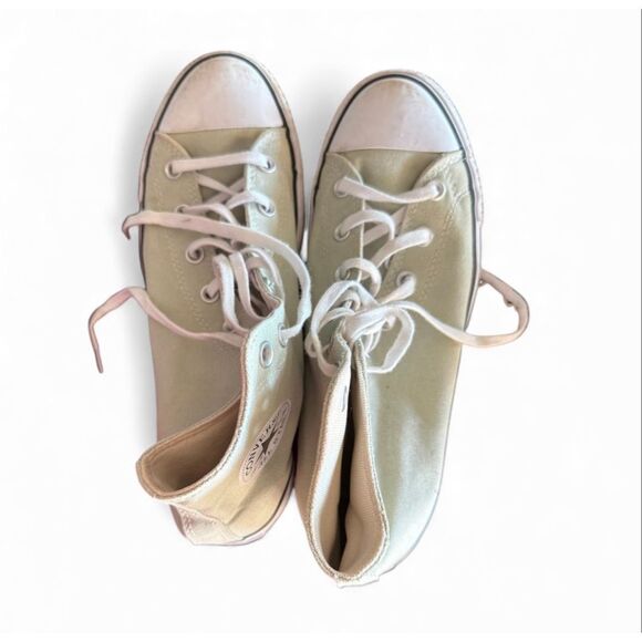 Womens Converse Chuck Taylor All Star High Top Mint Green Sneakers - Sz 10 - Picture 4 of 5